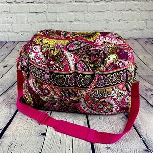 Vera Bradley Very Berry Paisley Weekender
